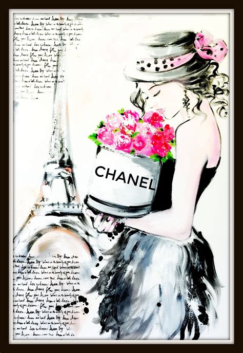 Paris Chanel illustrations 